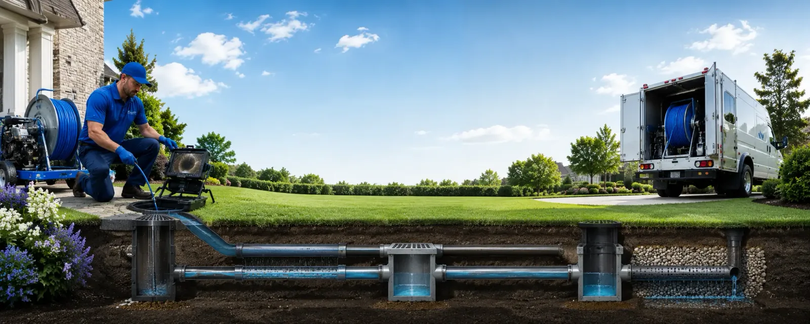 Outdoor drain cleaning information for Atlantic Highlands, NJ